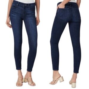 Paige Dark Wash Verdugo Ankle Skinny Jeans